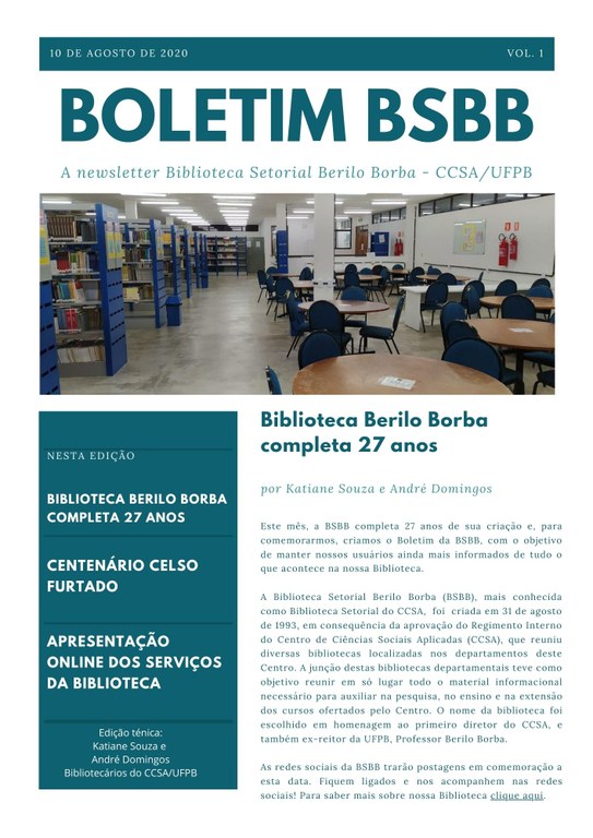 Bobletim BSBB n.1