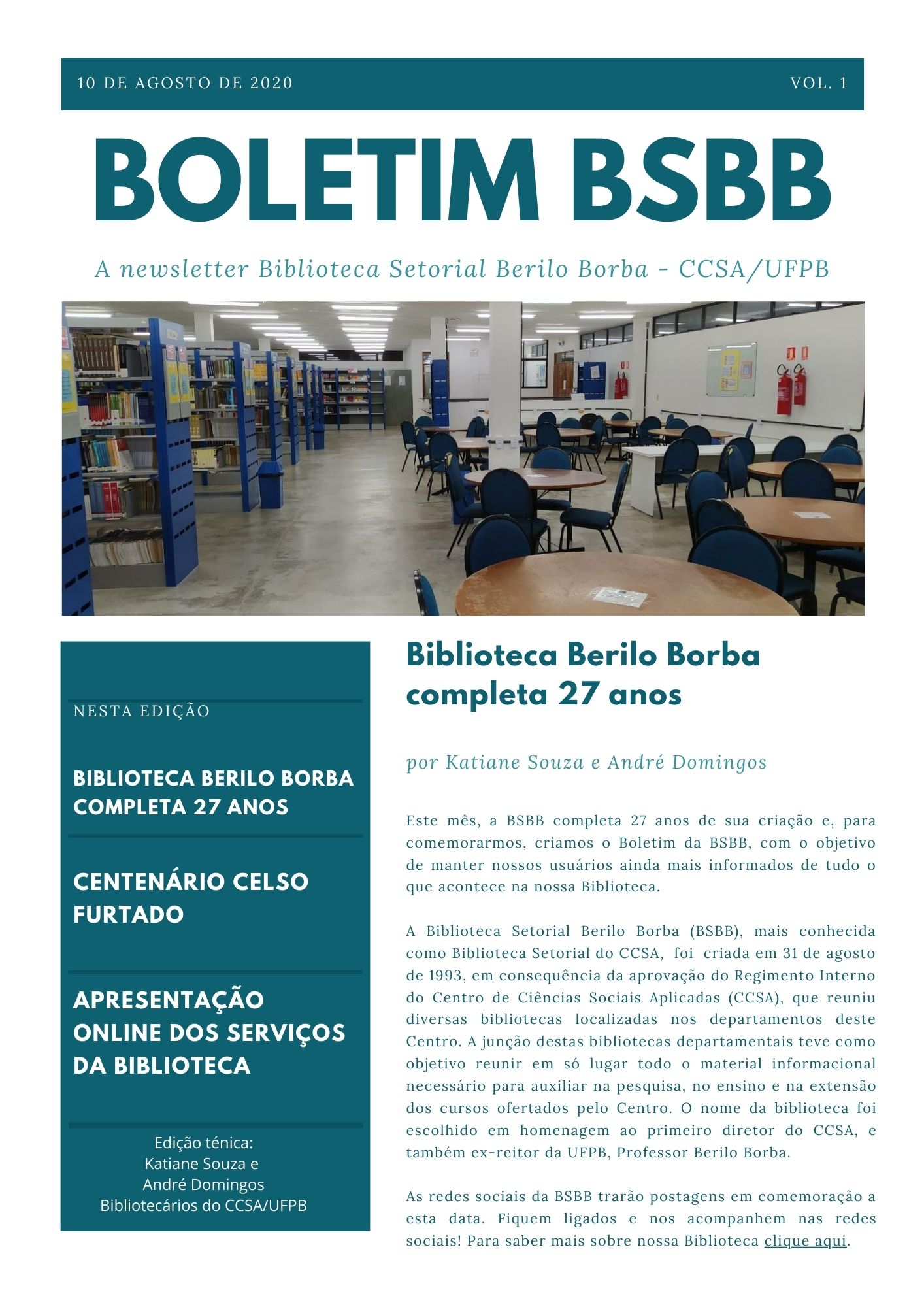 Bobletim BSBB n.1